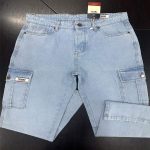 Tommy Jeans ৬ পকেট বেগি লাইট ওয়াশ ডেনিম প্যান্ট | স্টাইলিশ কার্গো লুক
